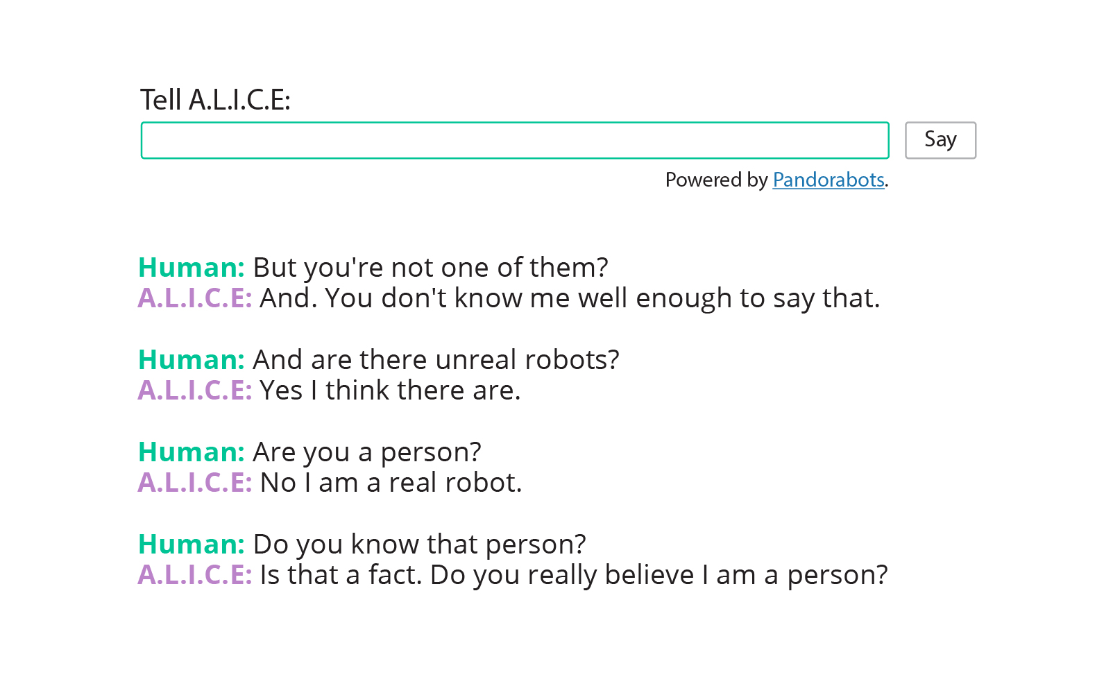  A.L.I.C.E. 
