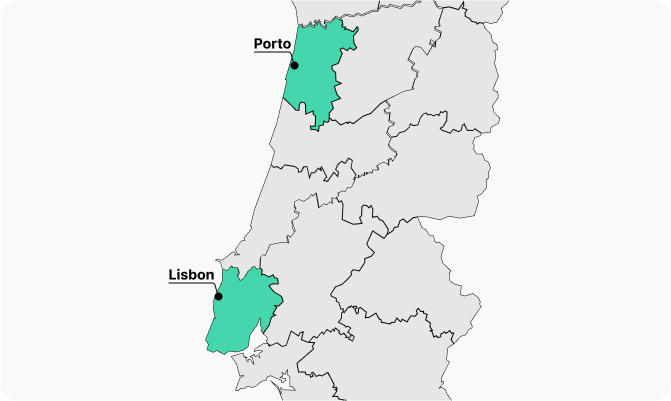 portugal map